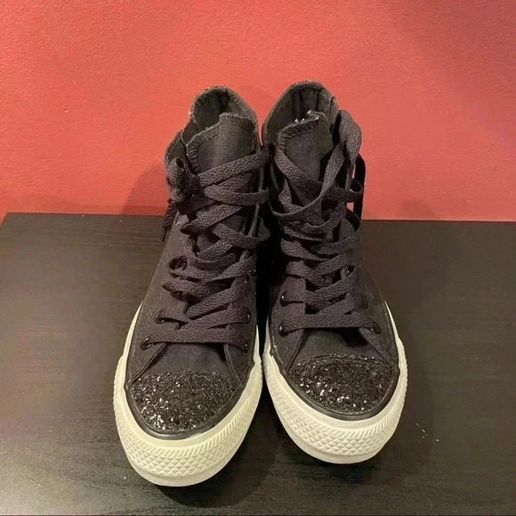 Black Converse with glitter New - Picture 7 of 11